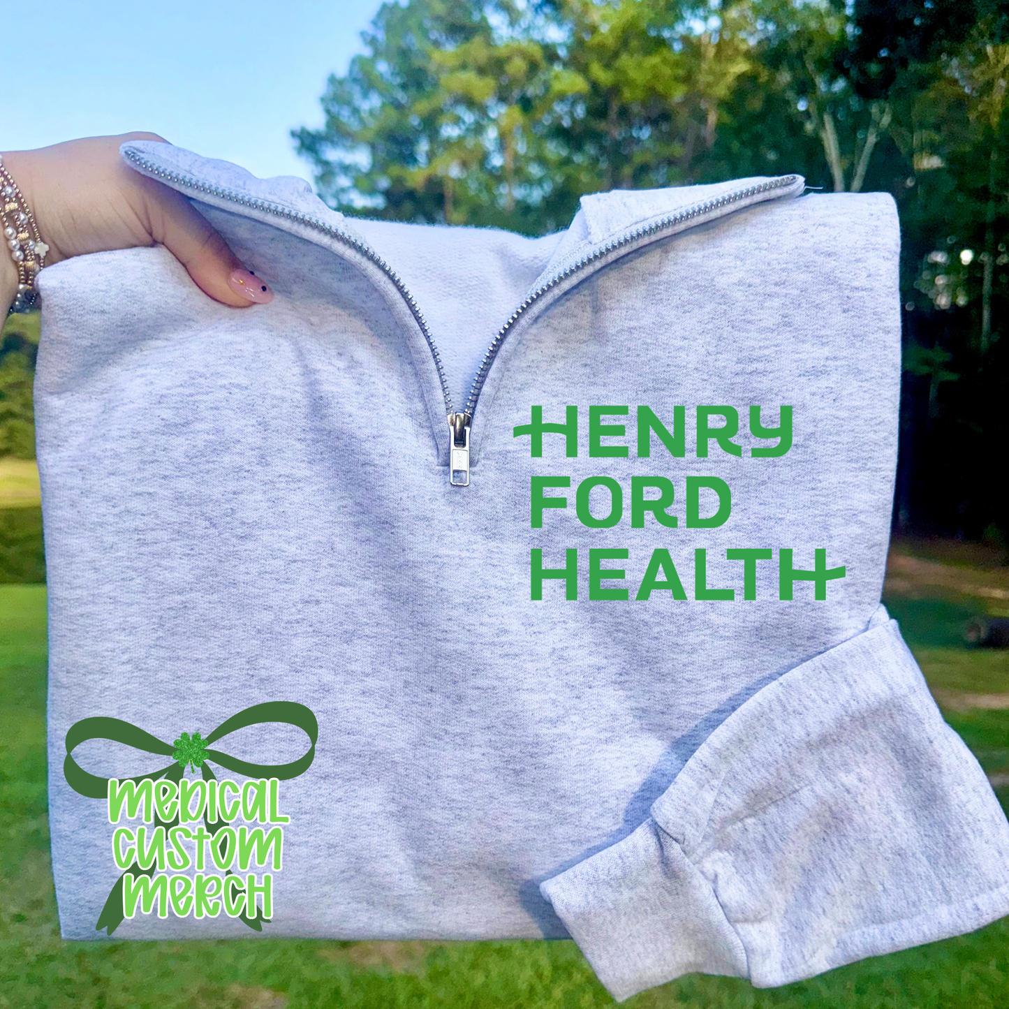 Color Logo 1/4 Zip Ups