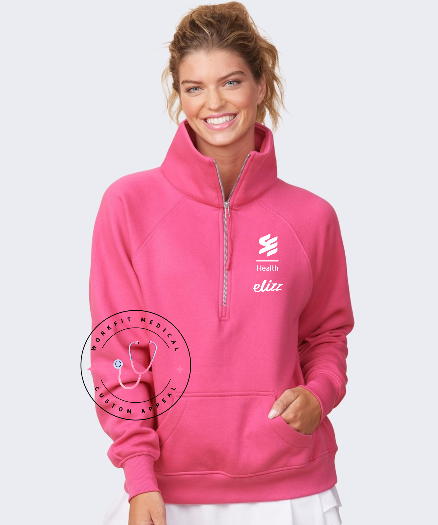 SE Ladies Boxy Half Zip Fleece