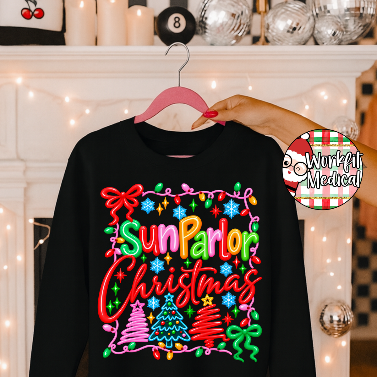 Sun Parlor Holiday Lights Crewneck