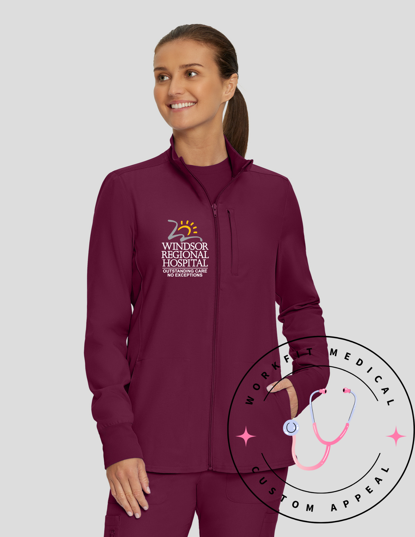 WRH 3 Pocket Scrub Jacket