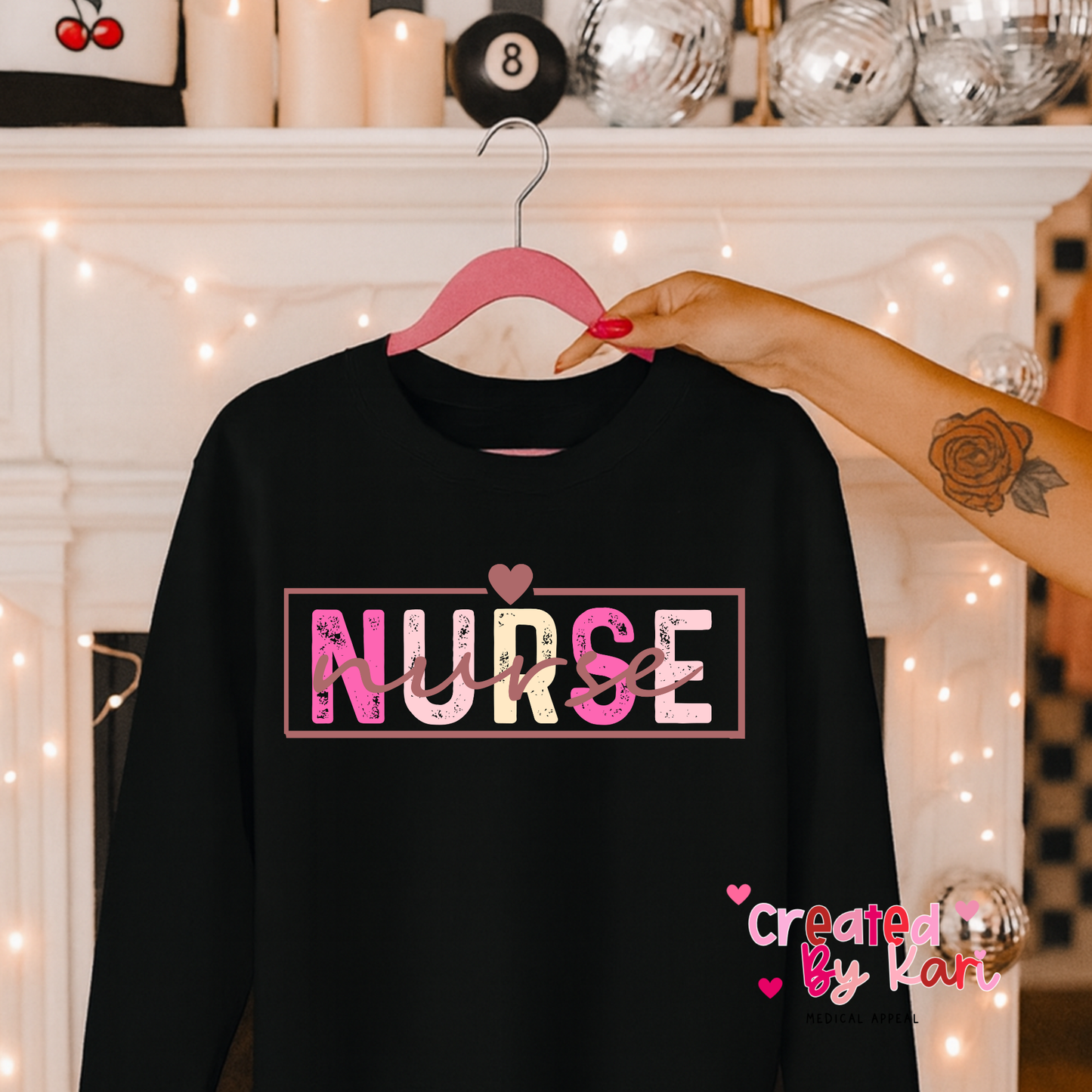 Little Things Pink- Nurse Crewneck