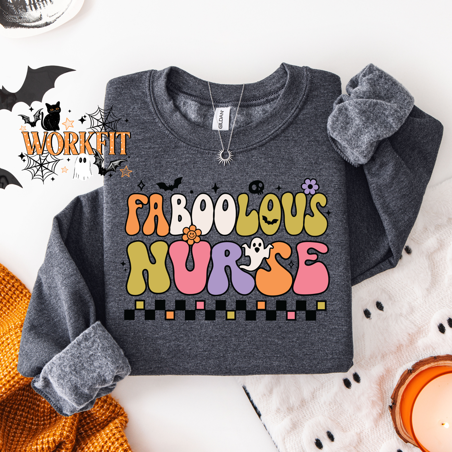 FaBOOlous Nurse Sweater
