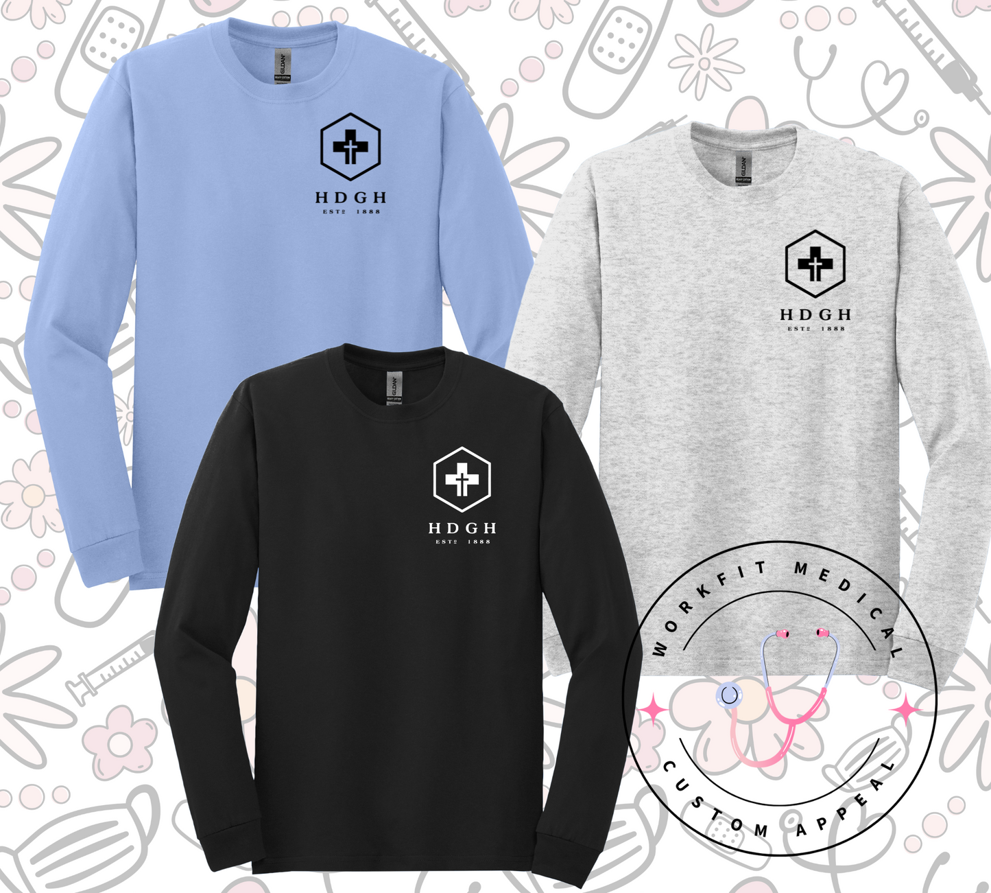 Hotel Dieu Health Care Long Sleeve Bundles