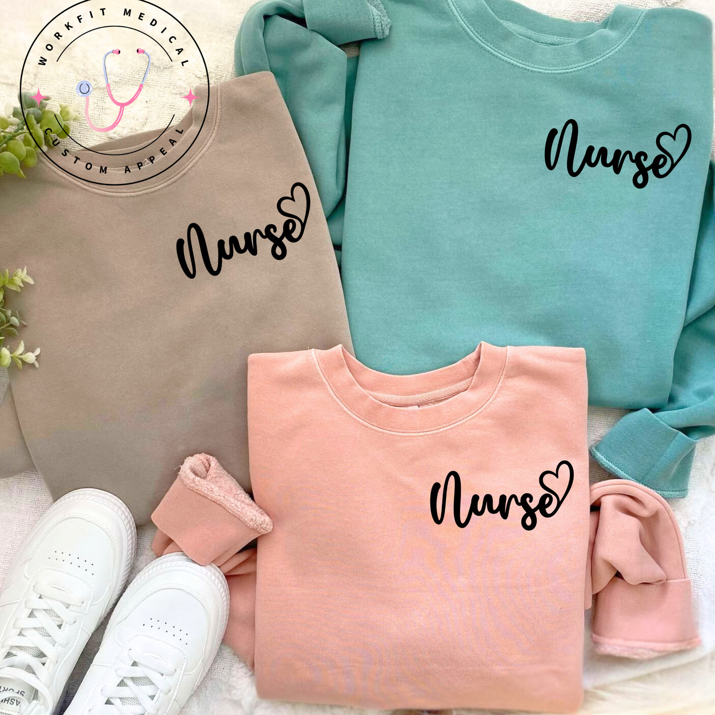 Pigment Dye Nurse Pocket Crewneck