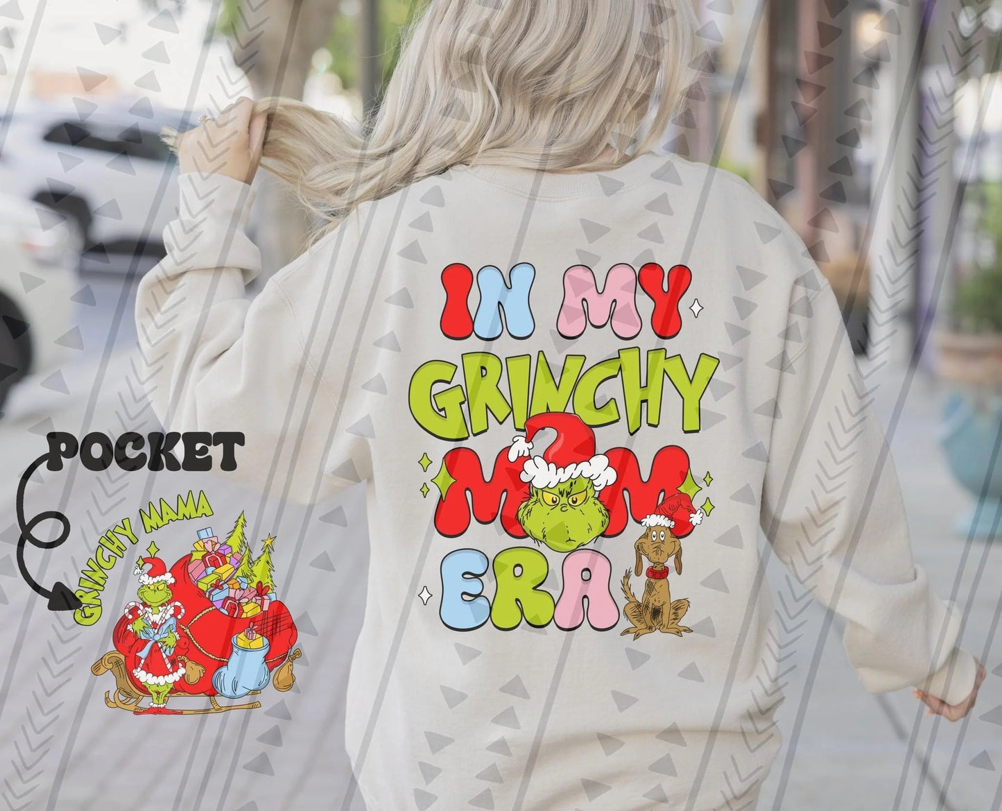 In My Grinchy MOM Era Crewnecks