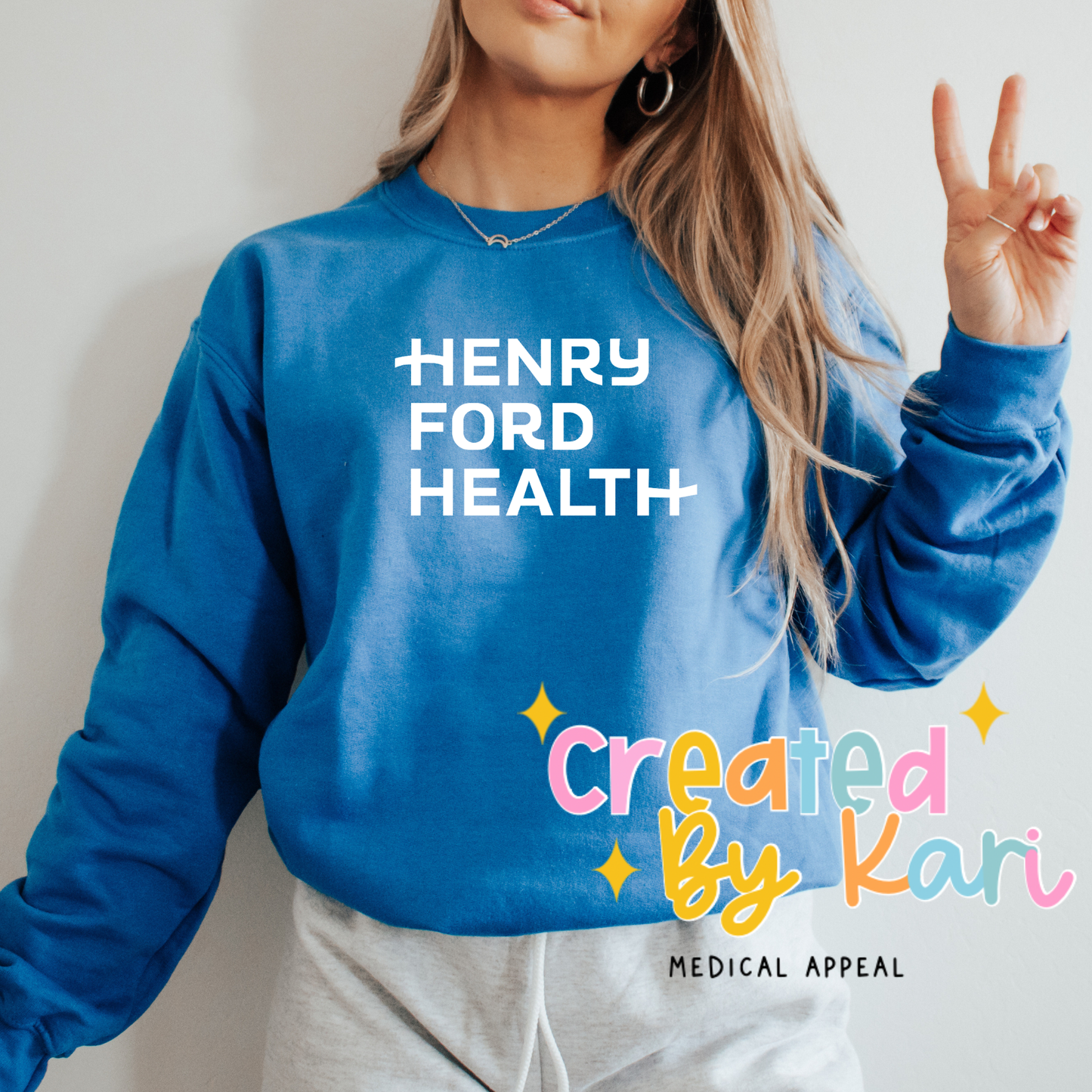 Carolina Blue Henry Ford Crewneck