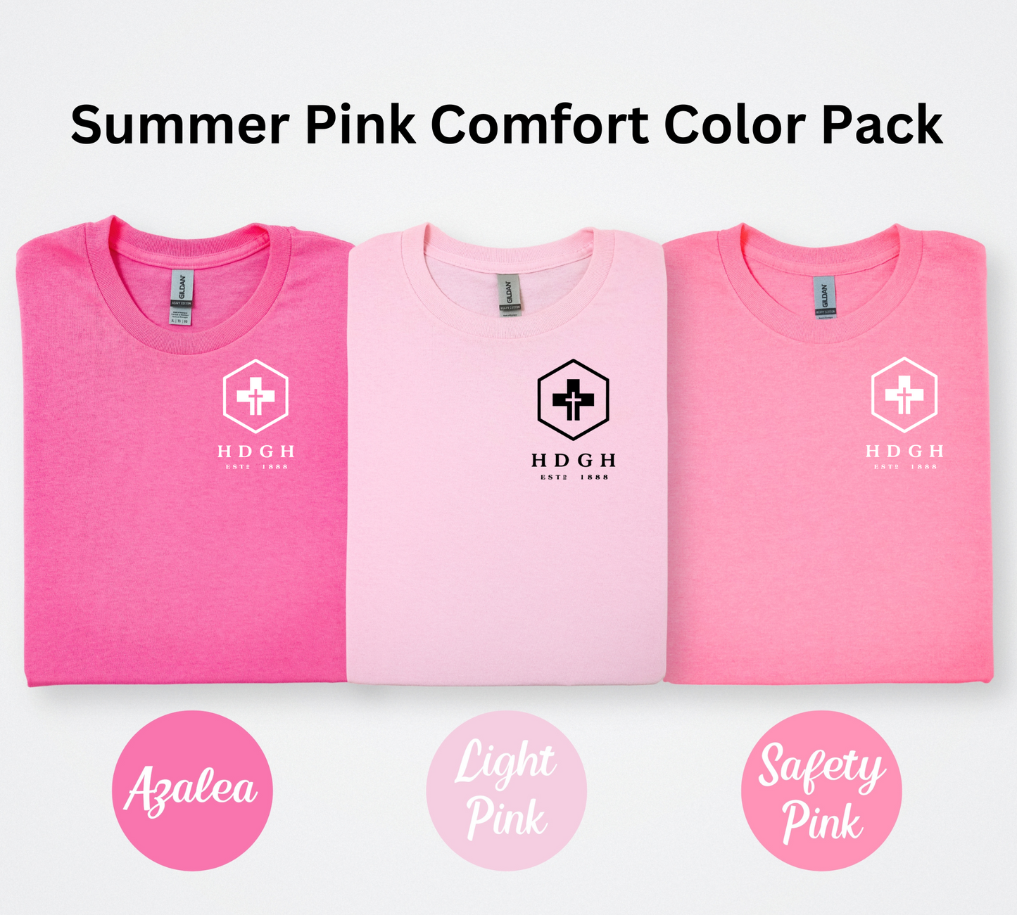HDGH Gildan Pink Tees