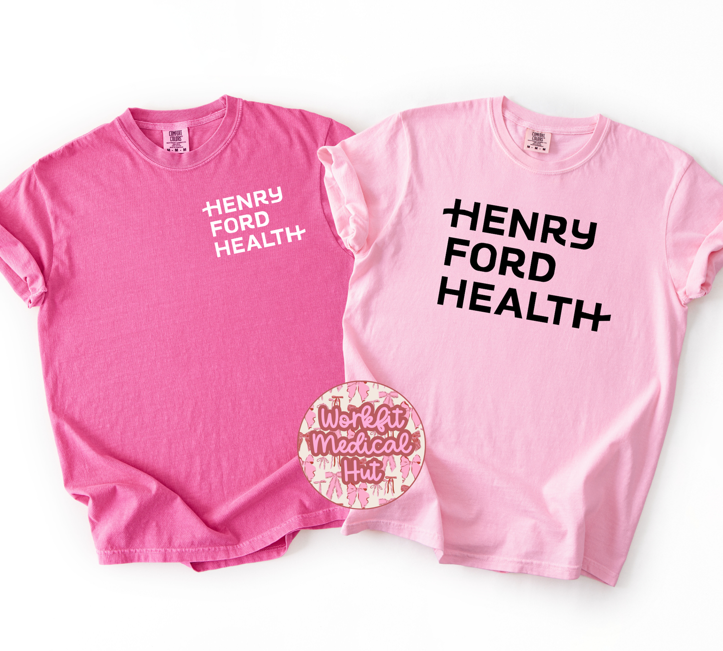 Henry Ford Health Double Pink Tees