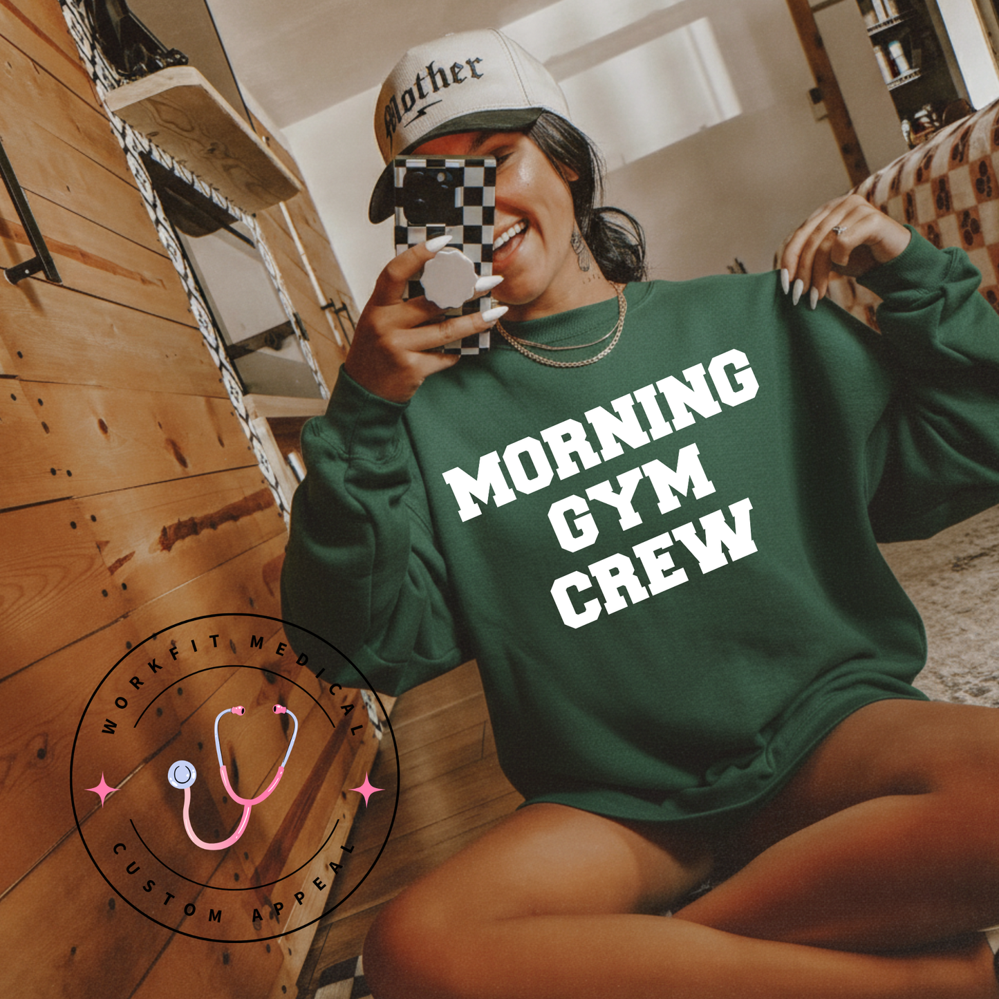 Morning Gym Crew Sweater