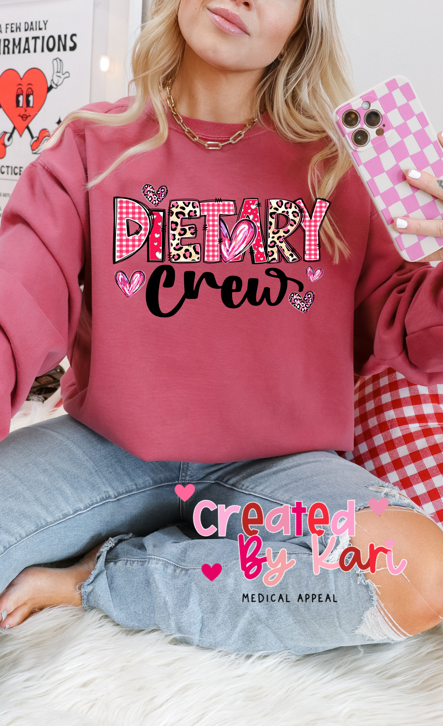 Dietary V-Day Crewneck