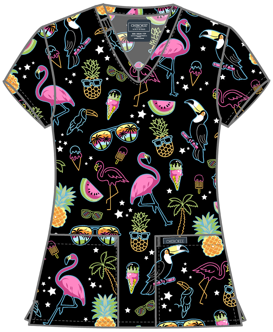 Women's Print V-Neck Top