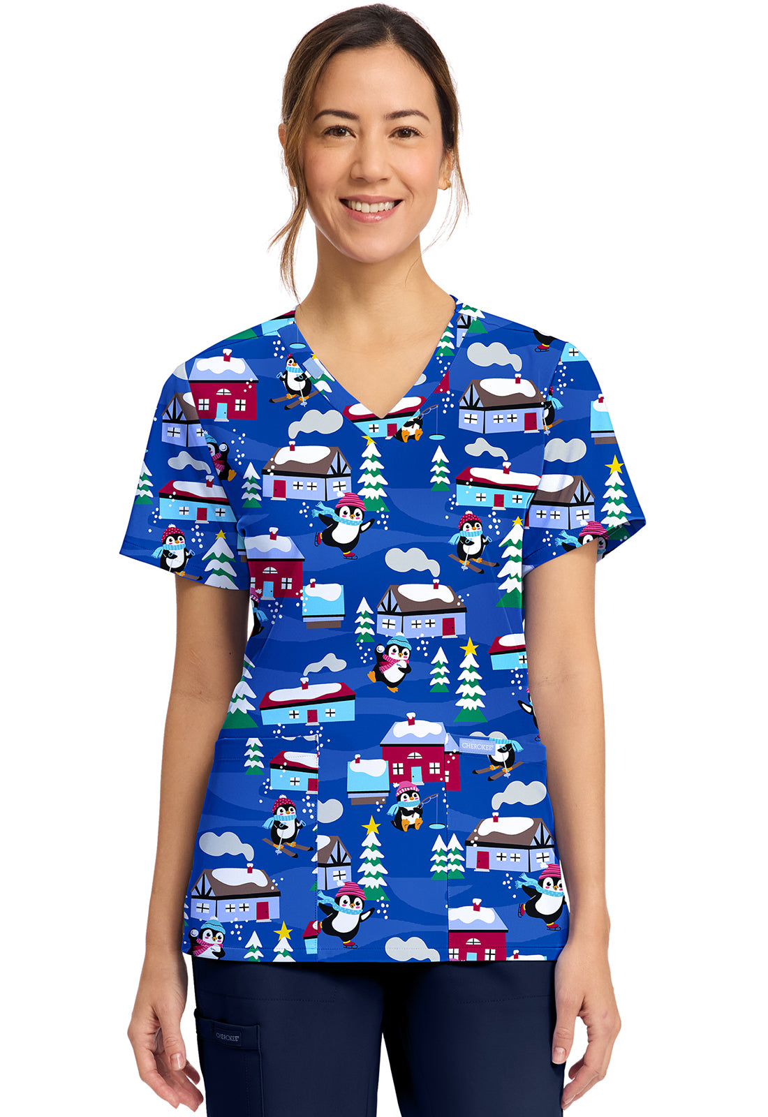 Cherokee V Neck Prints