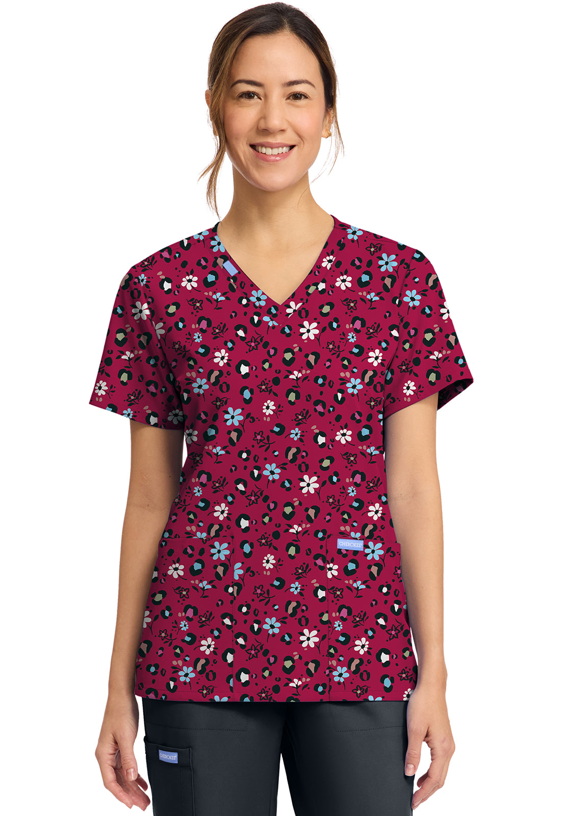 Women's Print V-Neck Top