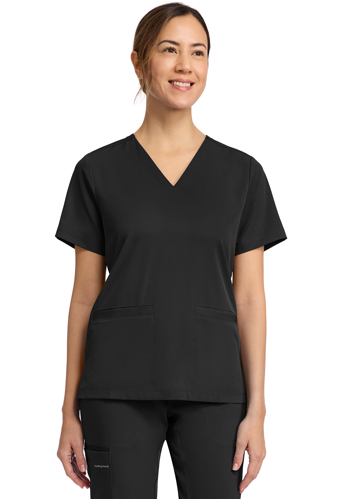 HH635 3 Pocket V Neck Top