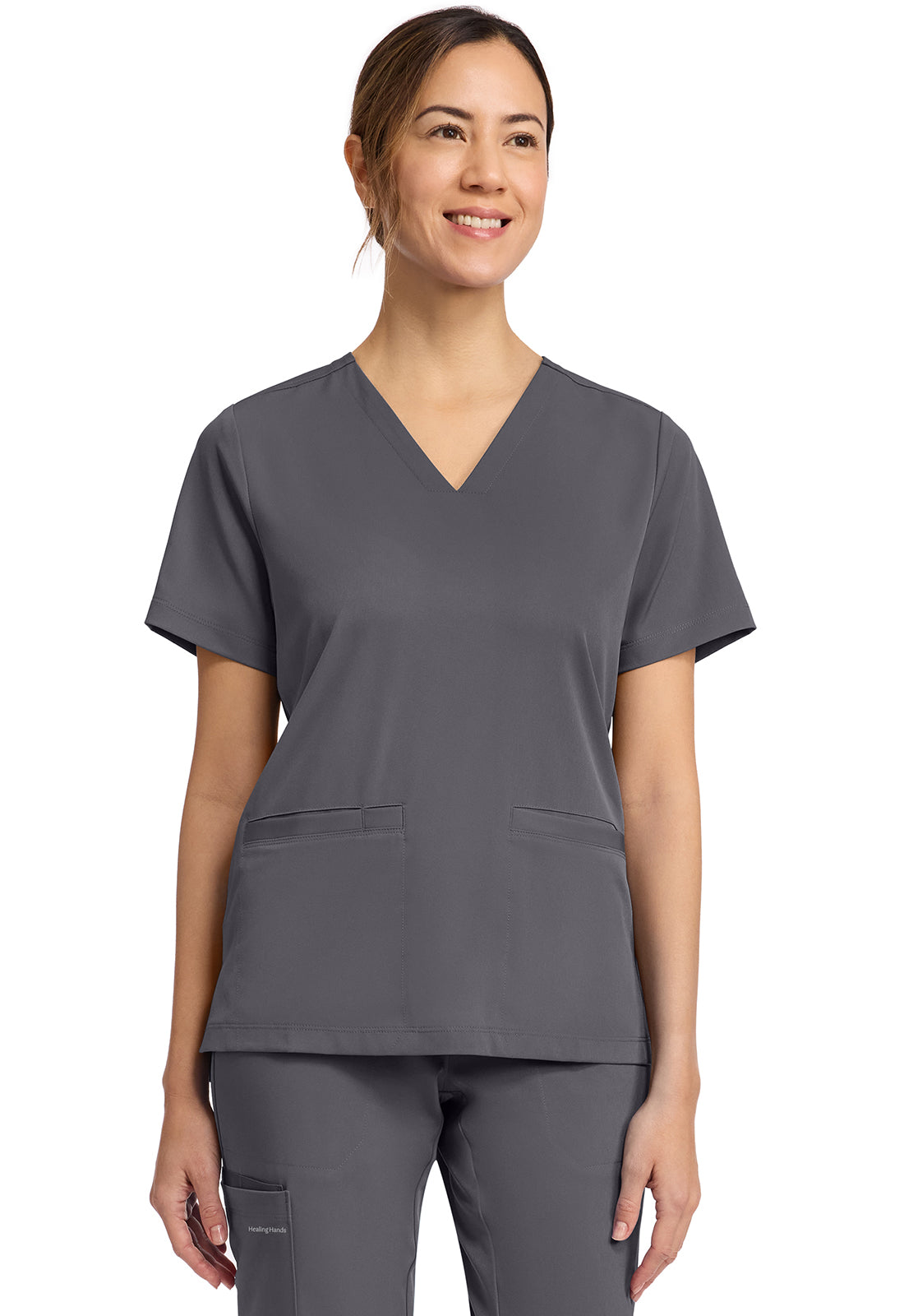 HH635 3 Pocket V Neck Top