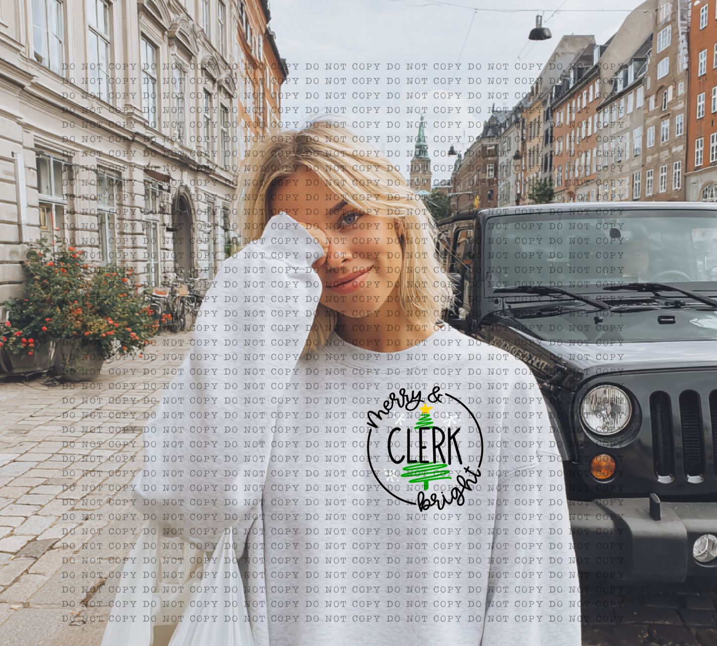 Merry & Bright Clerk Sweater