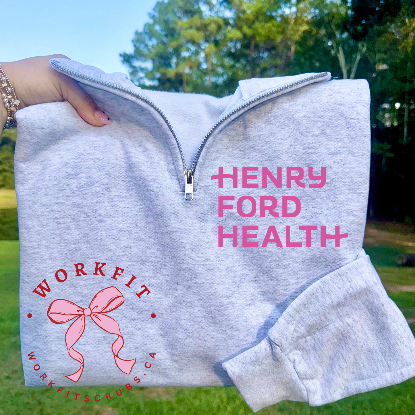 Color Logo 1/4 Zip Ups