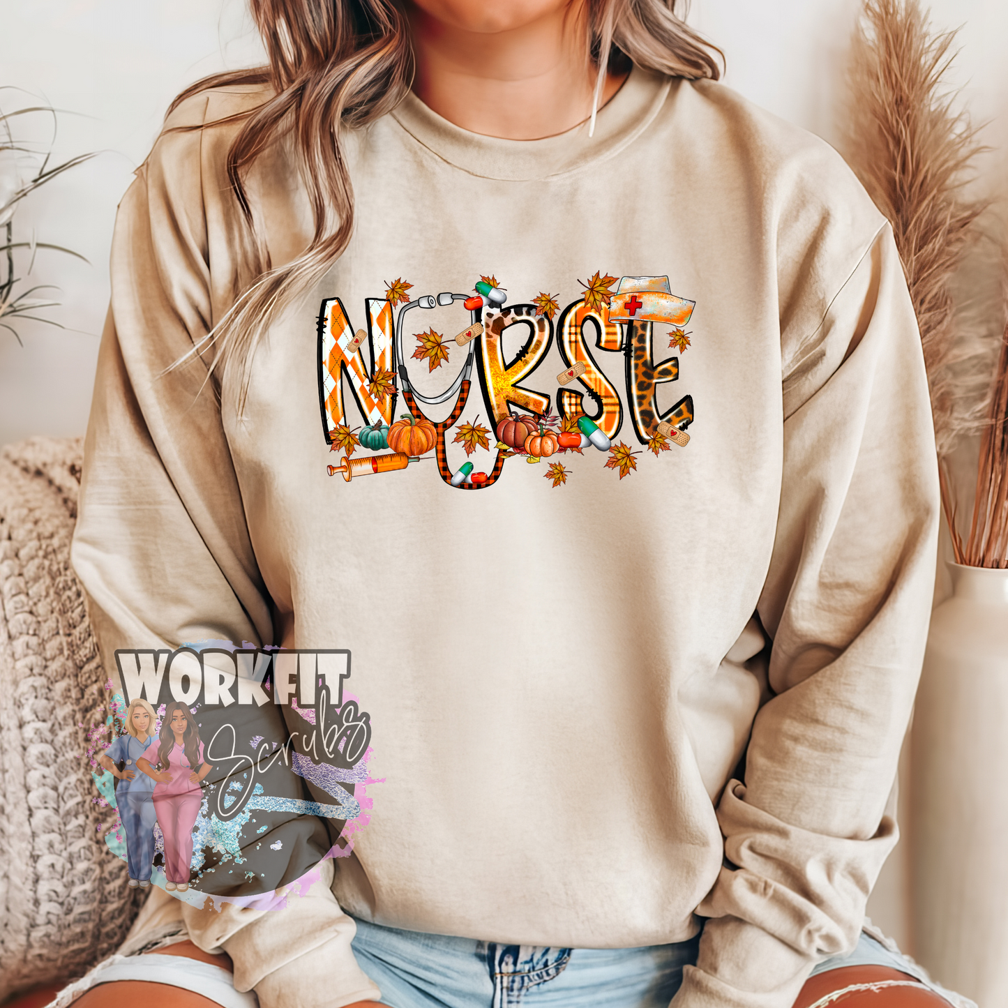 Fall Nurse Crewneck