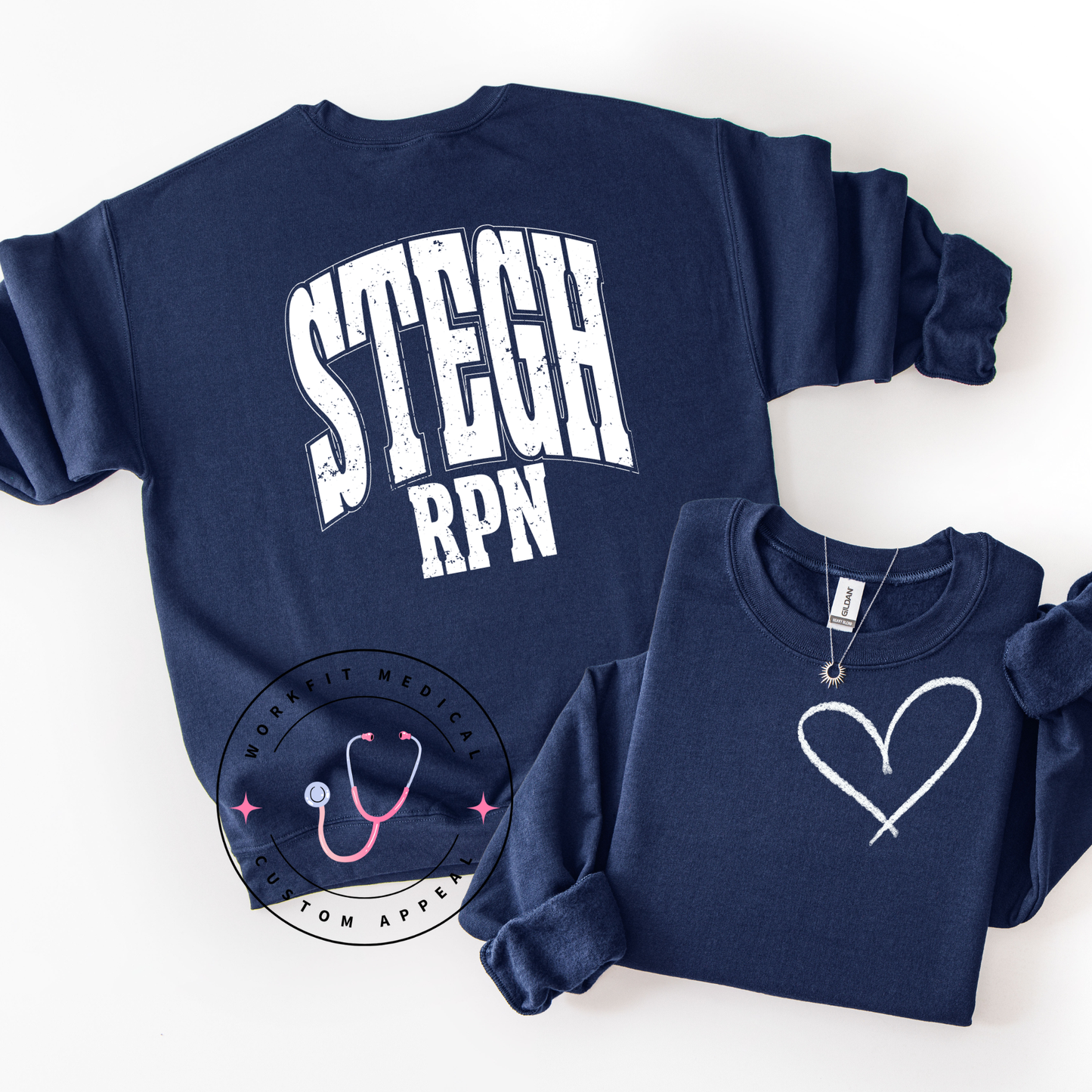 STEGH RPN Heart Crewneck