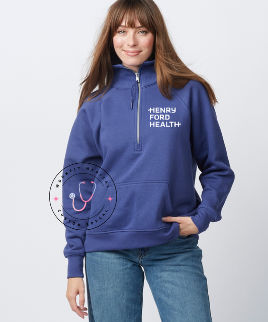 HFHC Ladies Boxy Half Zip Fleece