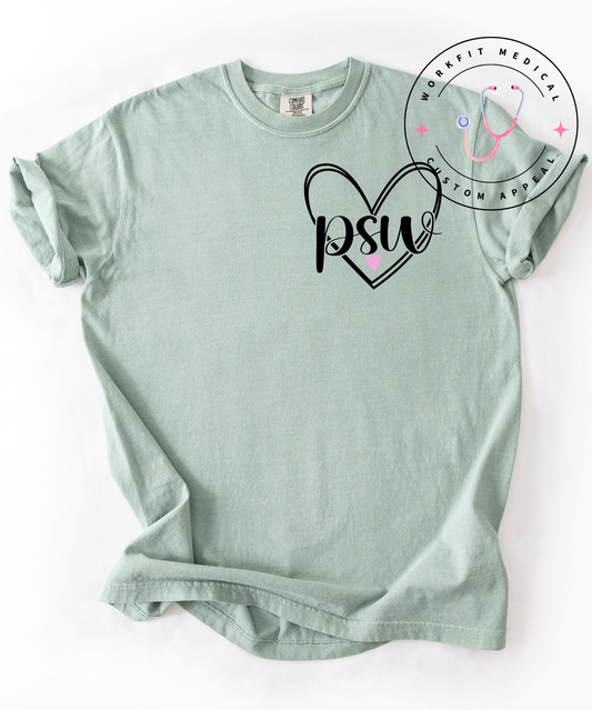 PSW oversized heart t-shirt