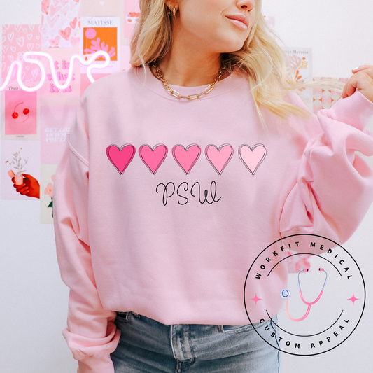 PSW 5 Heart Crewneck