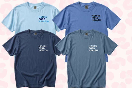 Henry Ford Health Blue 4 Pack Tees