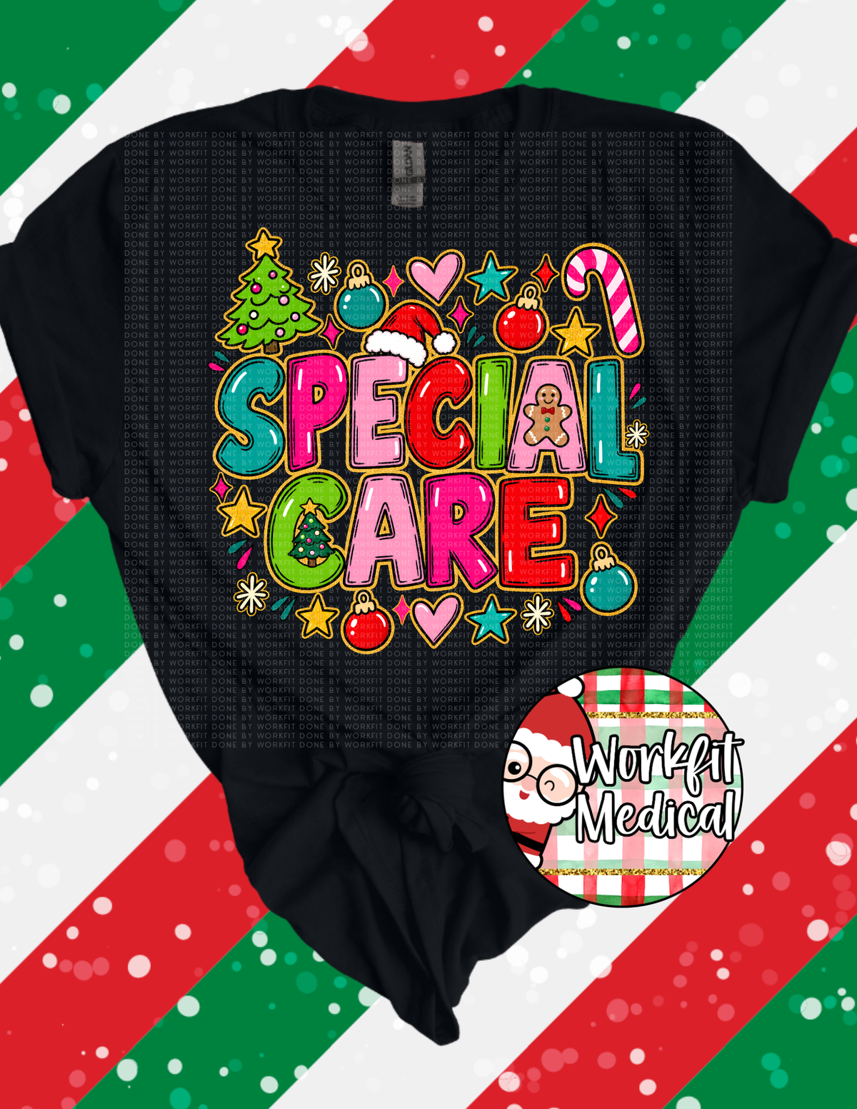 Special Care Unit Festive Holiday T-Shirt