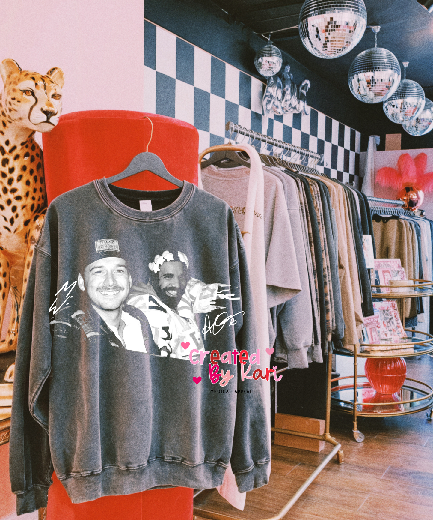 Halftone Crewnecks