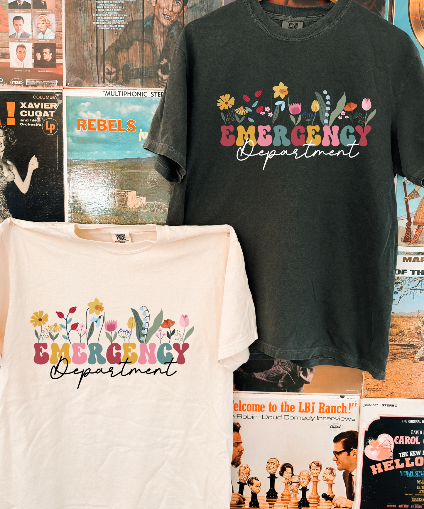 Floral Patch ER Dept Tee