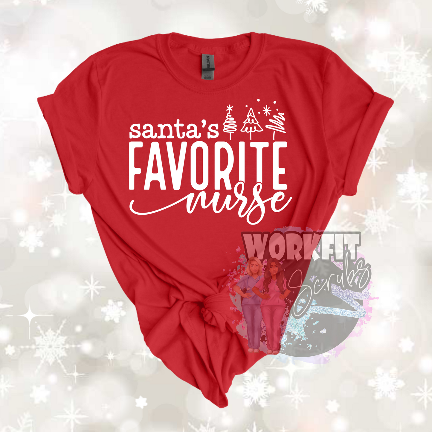 Santa's Favorite Nurse Tee