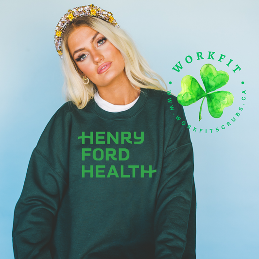 Green on Green HFHC Crewneck