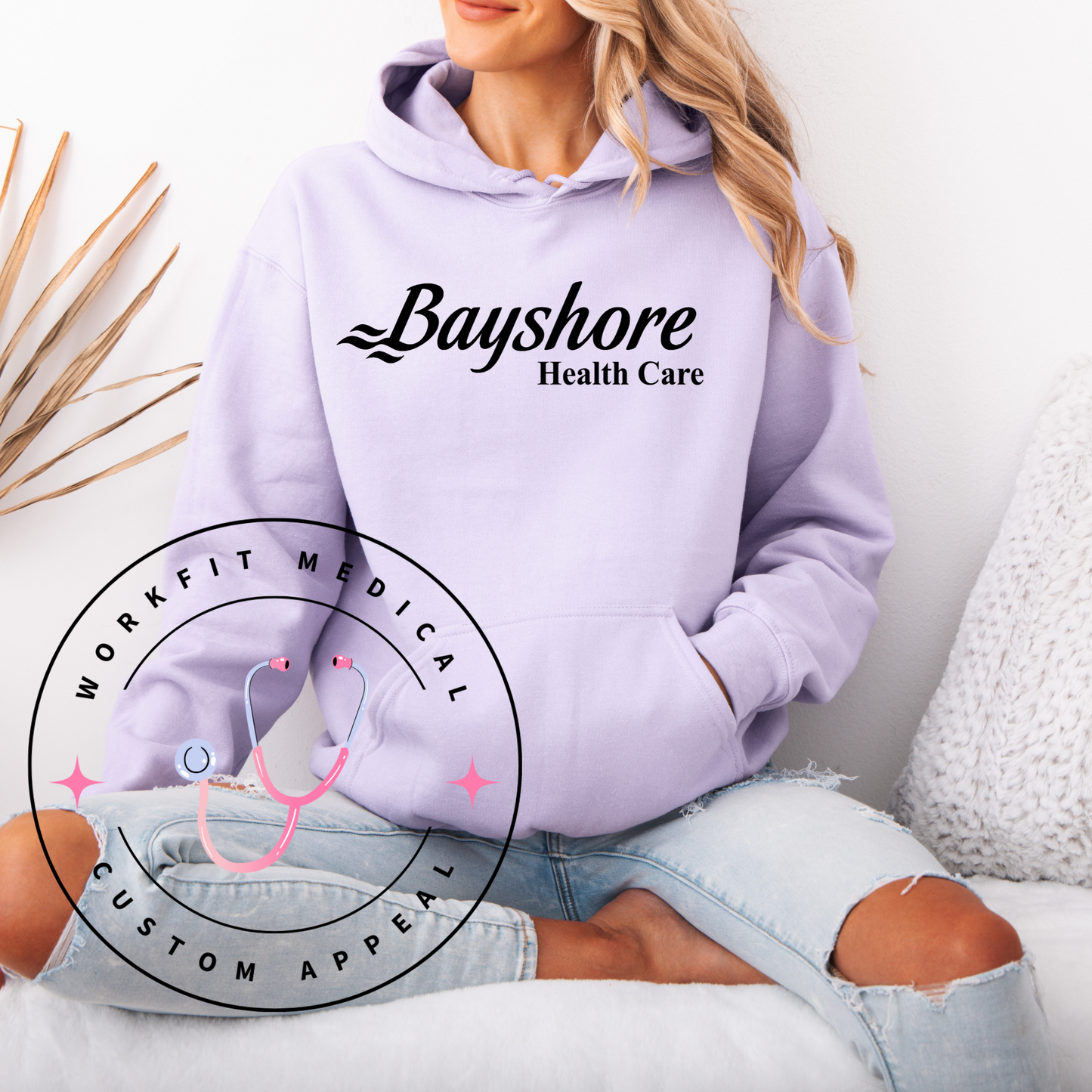 Spring Lavendar Rep your Workplace Hoodies