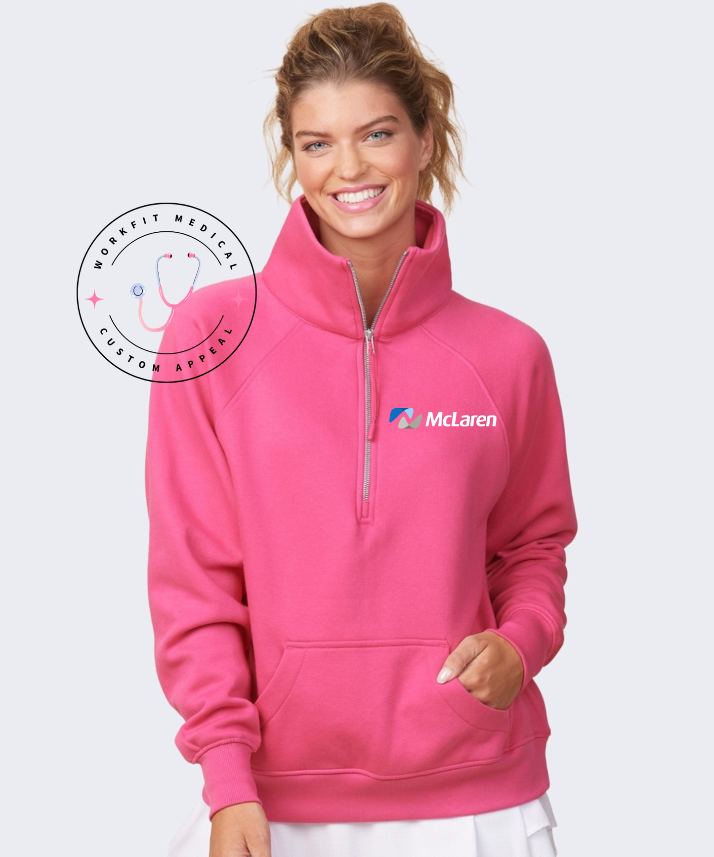 McLaren Lady Boxy Half Zip Fleece