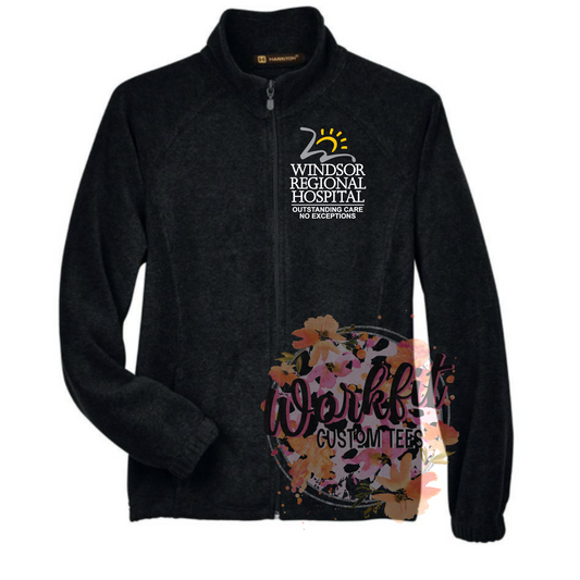 WRH Embroidery Fleece Full Zip Warm Up Jacket