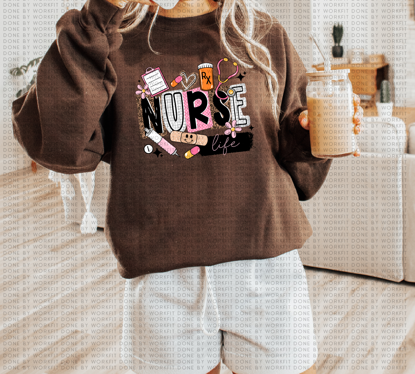 A Little bit of Nursing things Crewneck