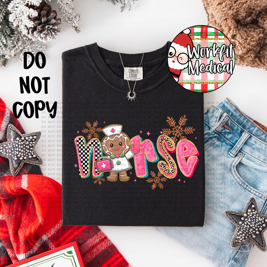 Nurse Gingerbread T-Shirt