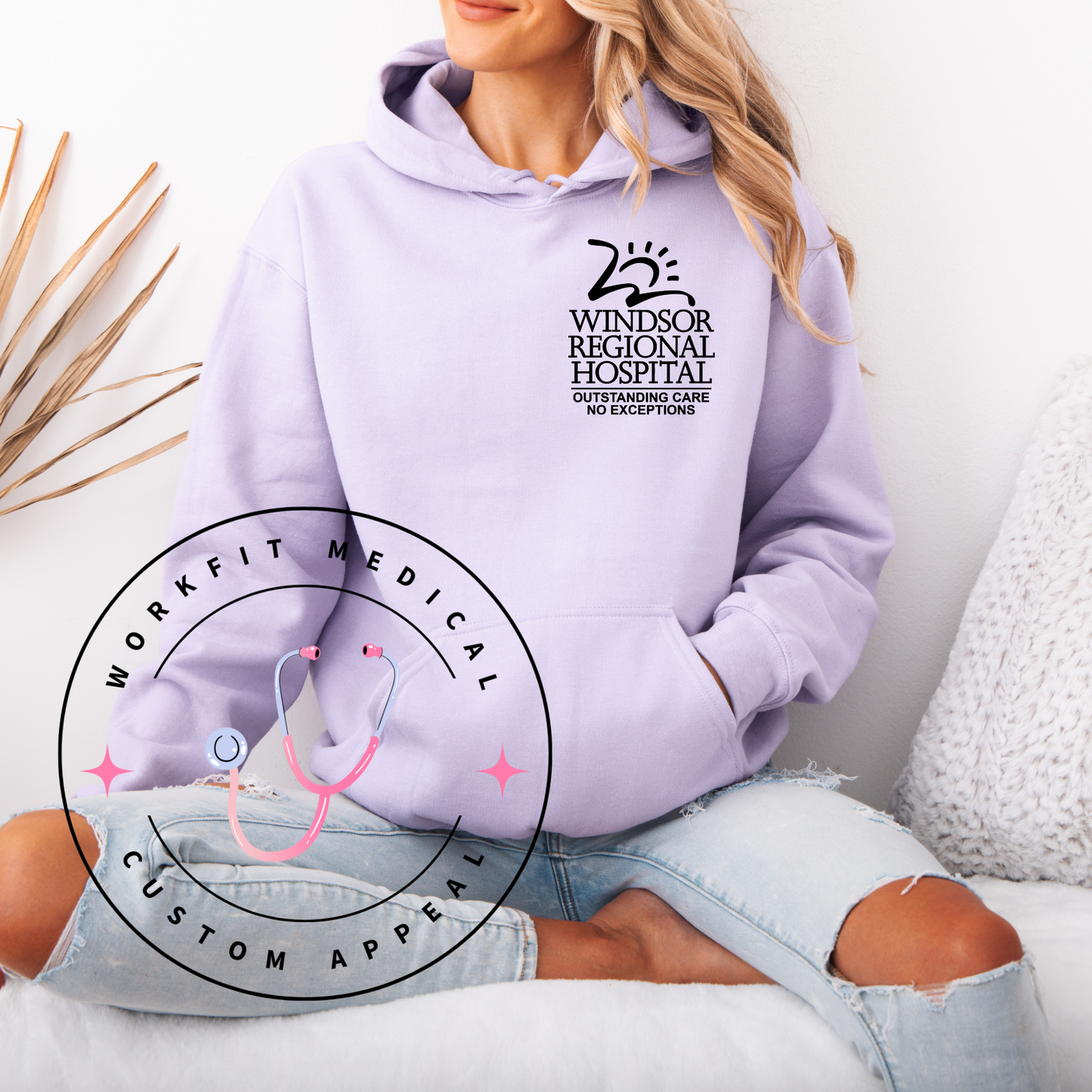 Spring Lavendar Rep your Workplace Hoodies