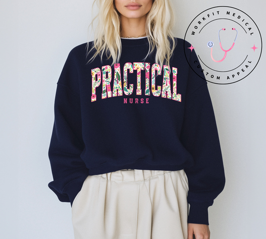 Practical Nurse Varsity Crewneck