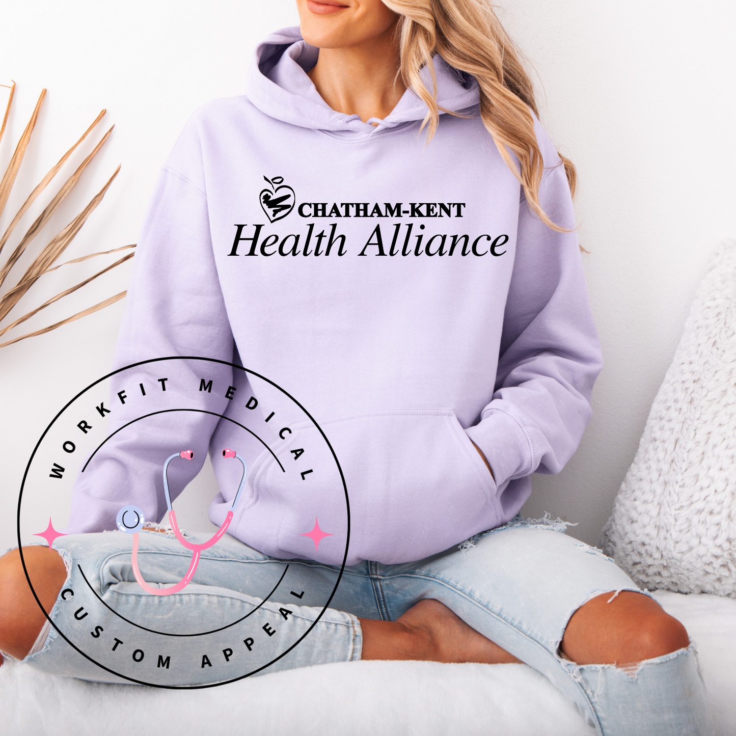 Spring Lavendar Rep your Workplace Hoodies