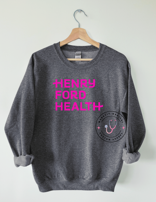 Pink Logo Crewnecks