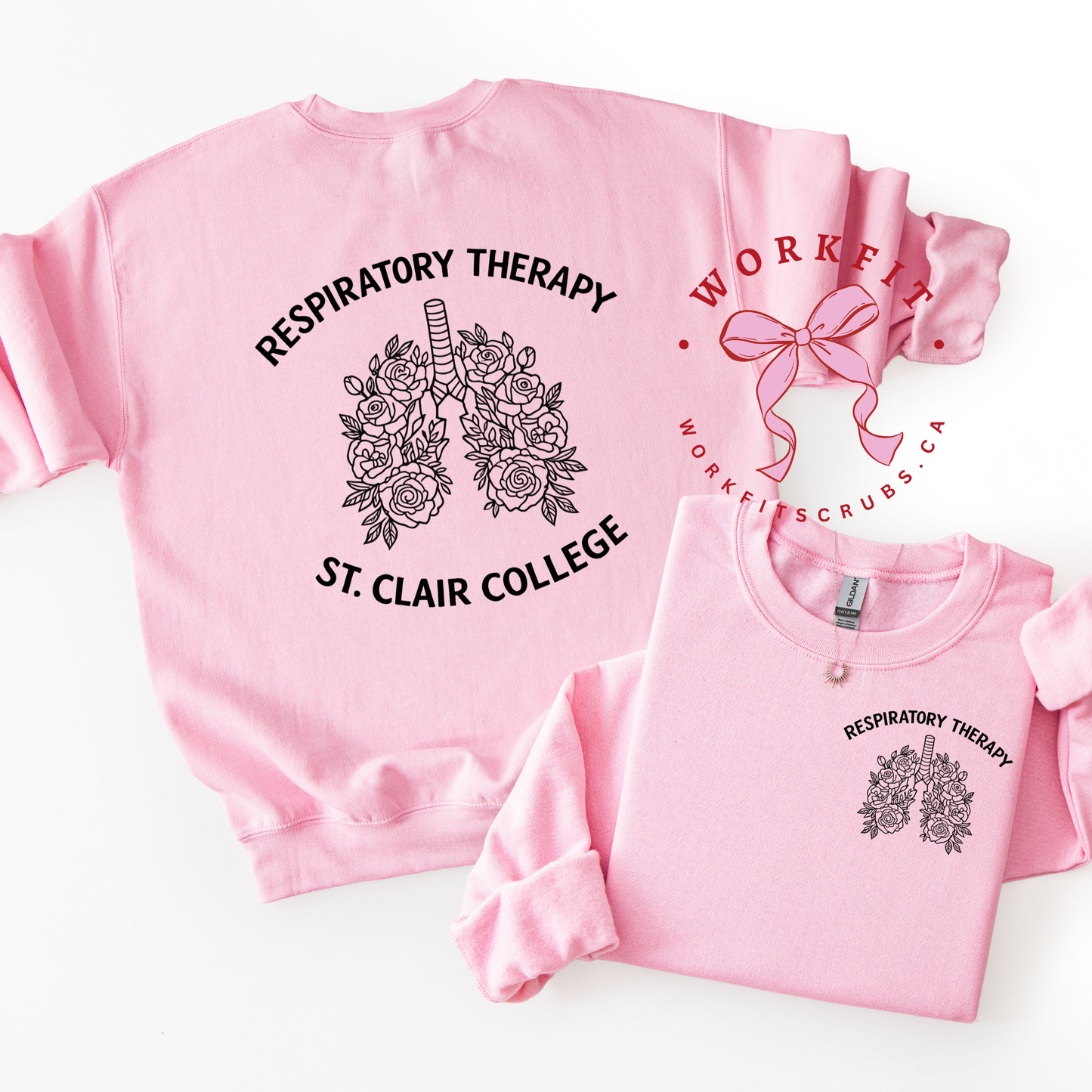 St.Clair College Floral Lungs Crewneck