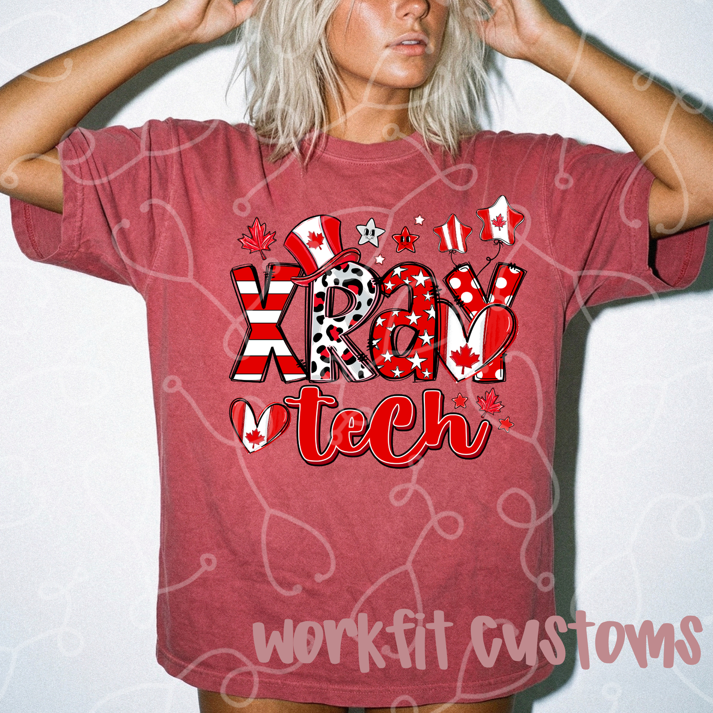 Canada Day X Ray Tech T-Shirt