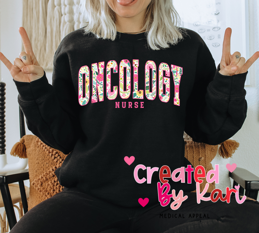 Oncology Nurse Crewnecks