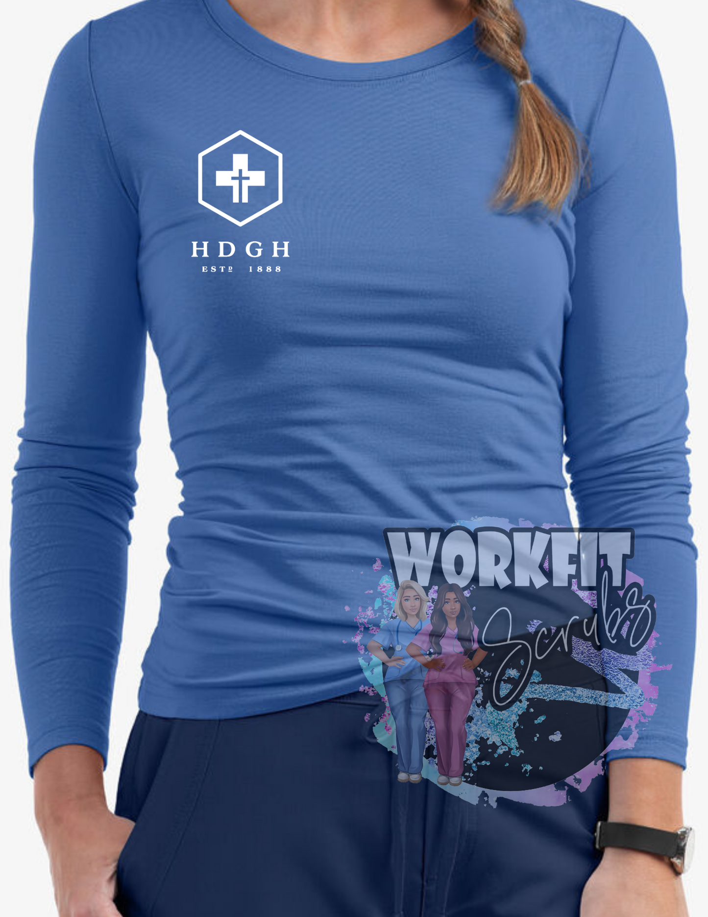 HDGH Stretch Cotton Long Sleeve Tee