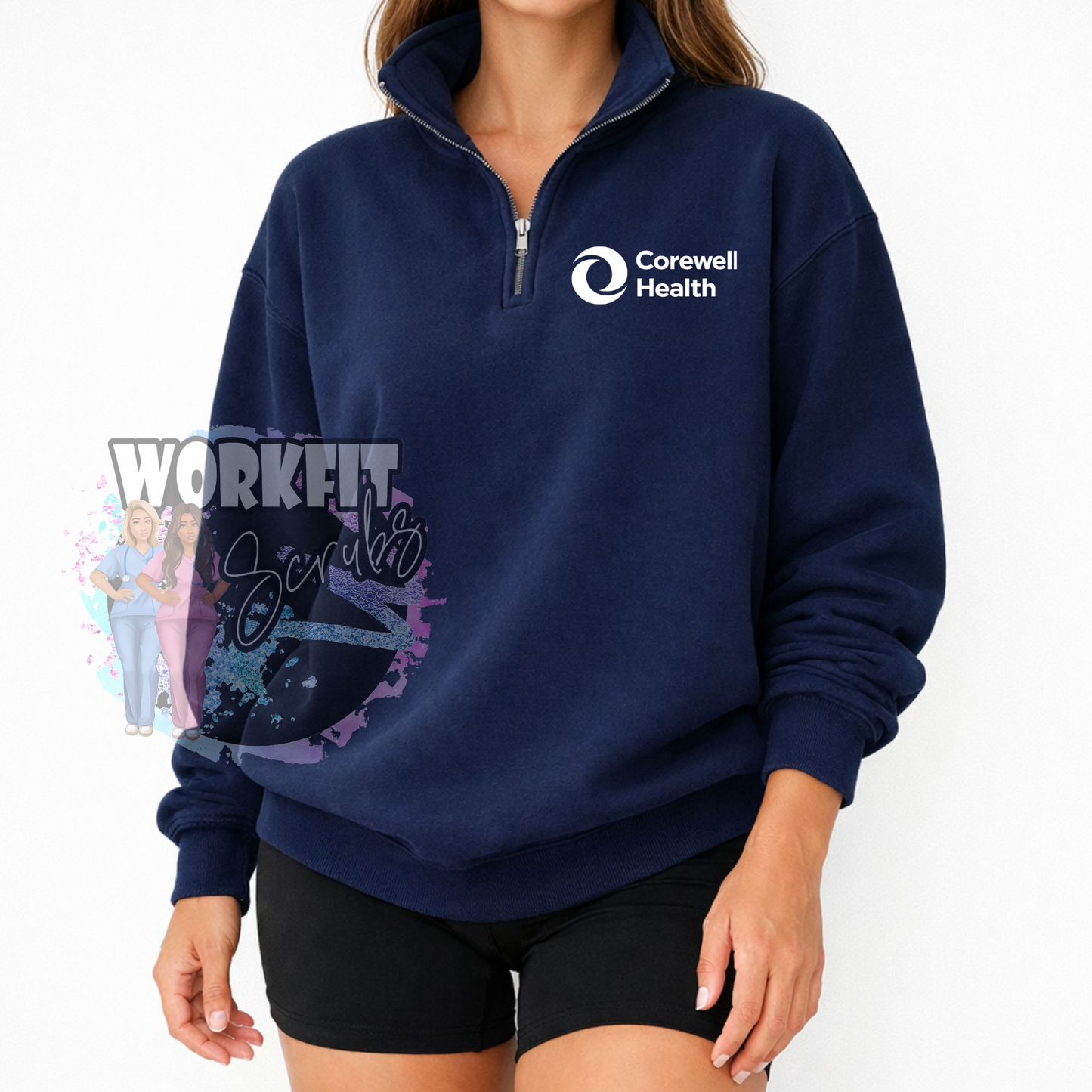 Corewell Health Navy 1/4 Zip Up