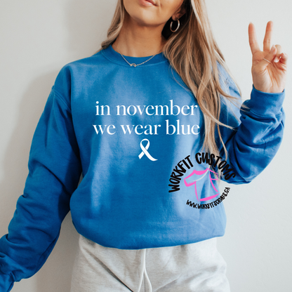 In November we wear Blue