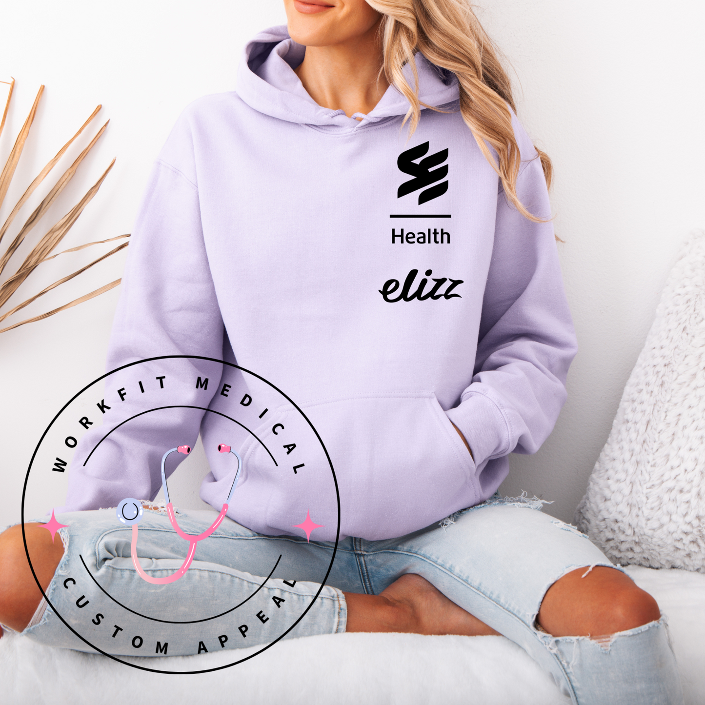 Spring Lavendar Rep your Workplace Hoodies