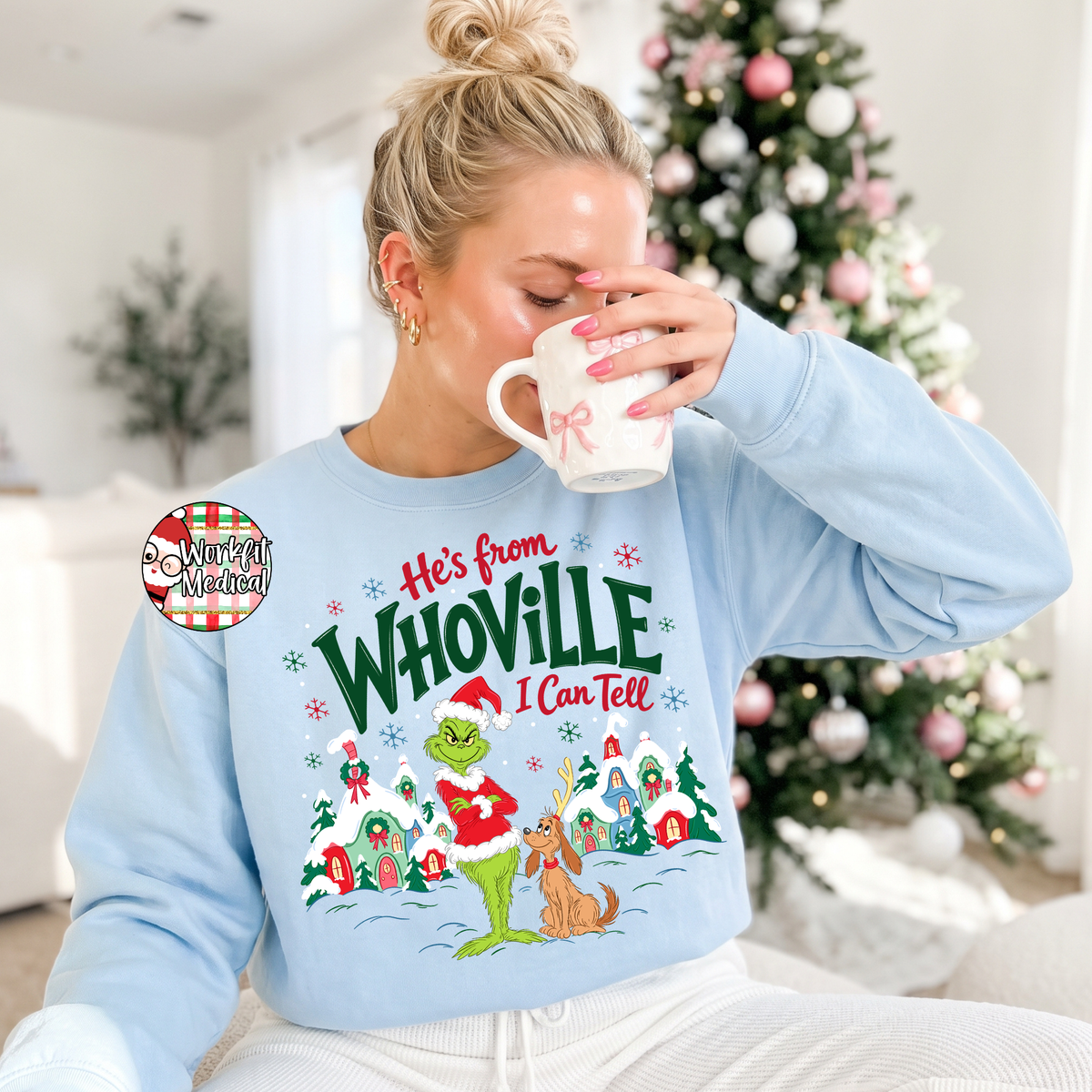 He's from Whoville I can tell Crewneck