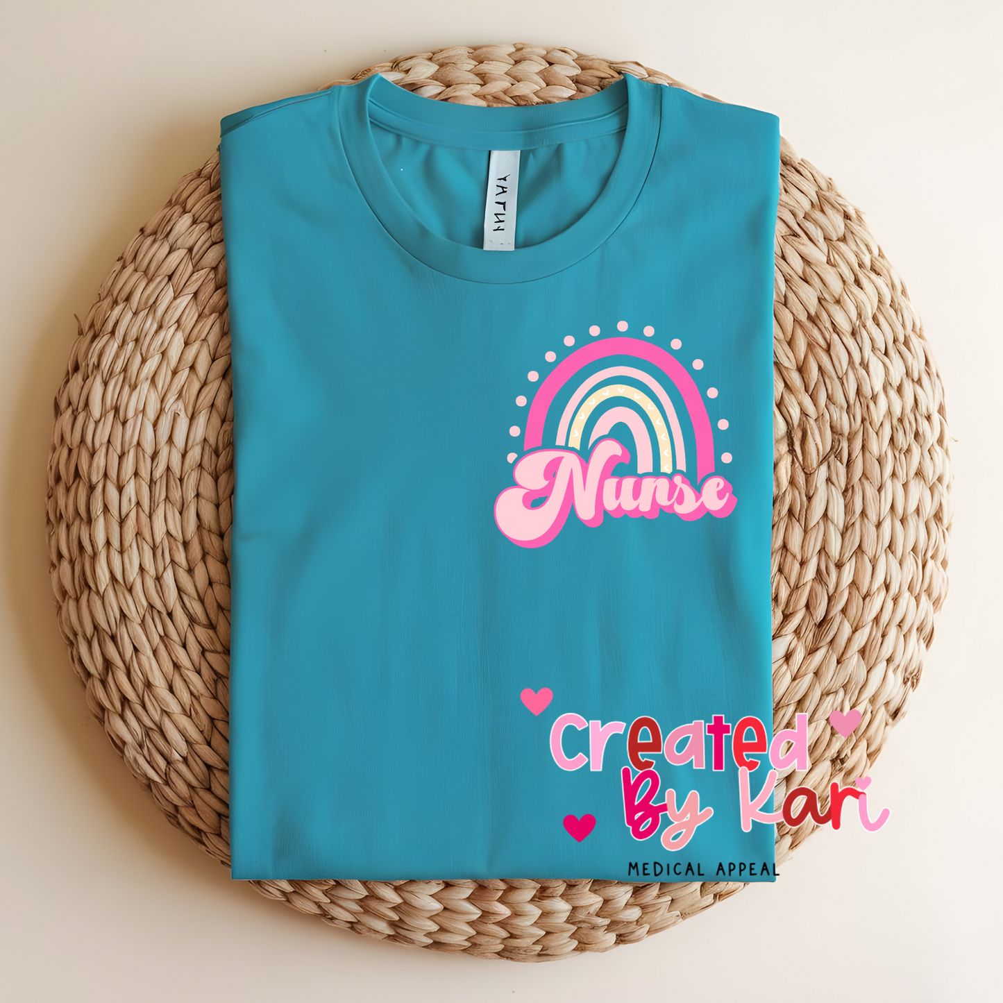 Pocket Nurse Rainbow Tee